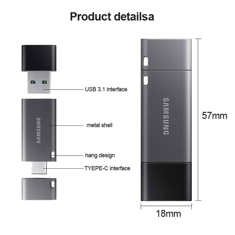 USB 3.1 Flash Drive Metal Type-A Pen Drive