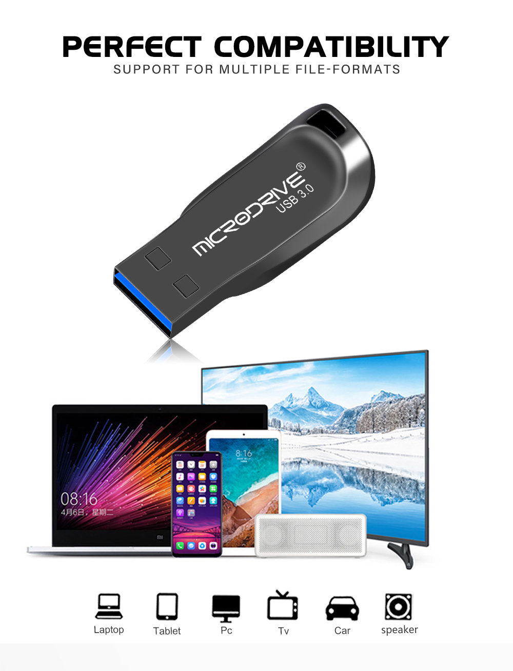 waterproof metal USB3.0 Flash Drive  flash disk