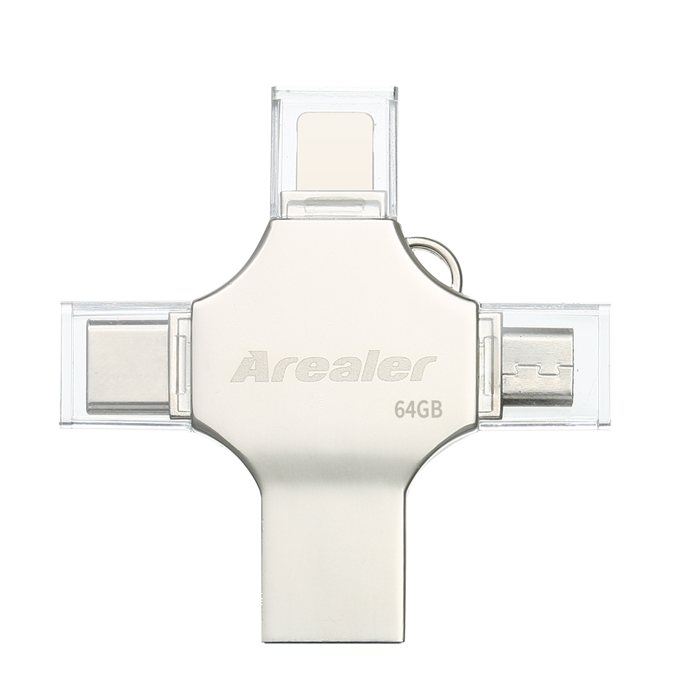USB3.0 4-in-1 Metal U Disk USB Flash Drive