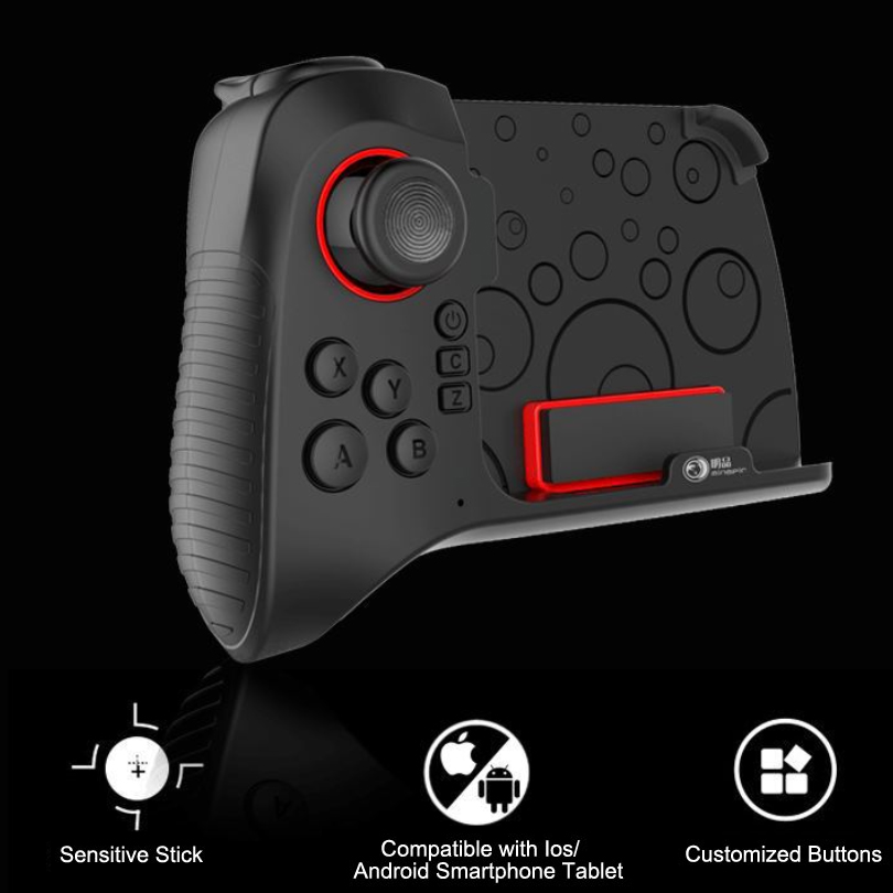 G5 One-Handed Wireless Bluetooth Gamepad PUBG Mobile Controller Game Joystick Trigger Button For IOS Iphone Tablet Ipad