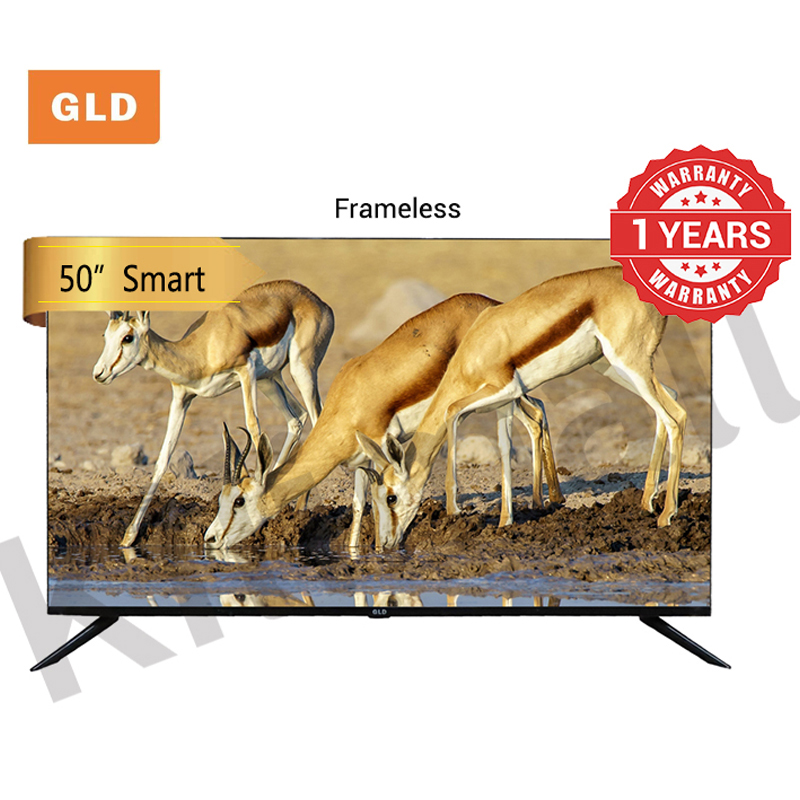 GLD 50 Inch 4K UHD Smart Frameless Televisions Android LED TV(LE50Q6UD-SA),Bluetooth-USB 2-HDMI 3-Googleplay NETFLIX YOUTUBE