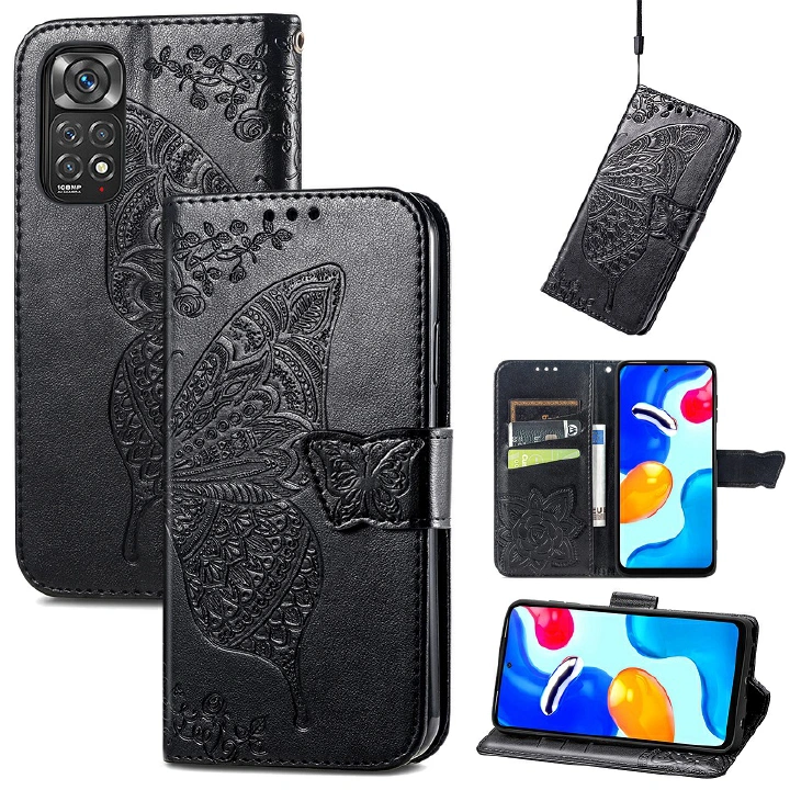 Leather Phone Case Flip Cover for Xiaomi Redmi Note 11 10 9 8 Pro 11S 10S A1+ A1 10C 10A 10 9 9A Mi 12 11 Ultra Pro 11T Pro POCO X4 M4 Pro Shockproof Protection Stand Holder Magnetic PU Leather Case