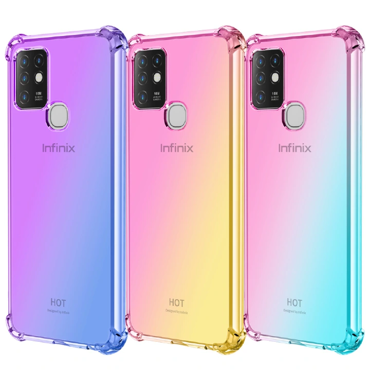 Phone Case for Infinix Hot 8 9 10 11 Play Lite Hot 8i 10i 10T 10S 11S Note 11 10 Pro Note 8i 8 7 Lite Smart 4 4C 5 Pro 6 Drop-resistant gradient