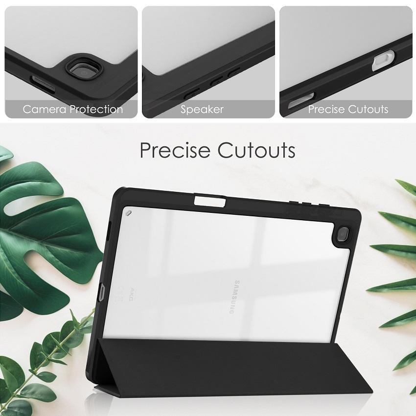 Tablet Case For Samsung Galaxy Tab S6 Lite (2022)SM-P613 SM-P619 / (2020) SM-P610/P615 with S Pen Holder, Shockproof Cover with Clear Back, Auto Wake/Sleep