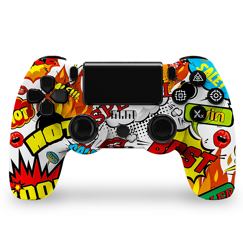Wireless Controller Compatible with PS4/Slim/Pro with Dual Vibration/6-Axis Motion Sensor/Audio Function