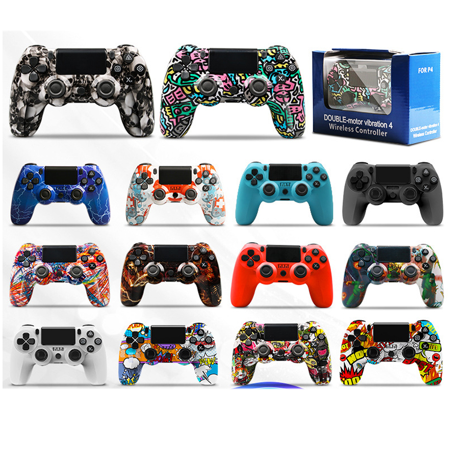 Wireless Controller Compatible with PS4/Slim/Pro with Dual Vibration/6-Axis Motion Sensor/Audio Function