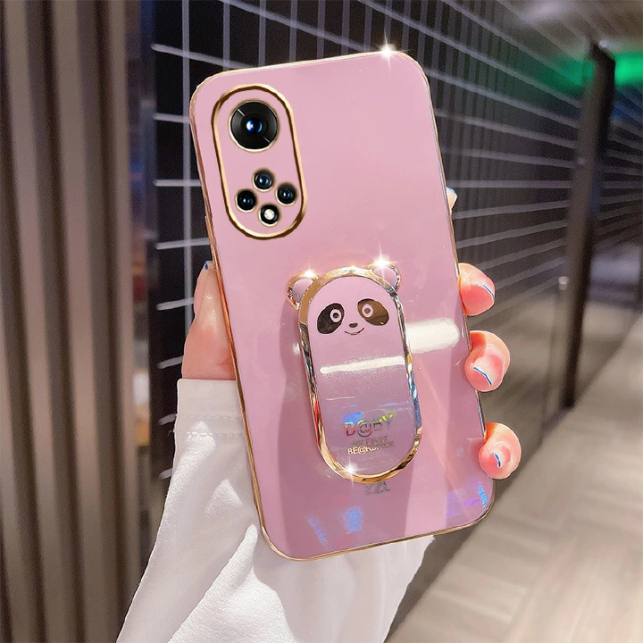 Phone Case for Huawei Nova Y90 Y70 Plus 10 9 8 7 Pro SE Mate 50 40 30 20 10 Pro P50 P40 P30 Lite Y9 Prime Honor X30 X10 Max X30i X20 X10 X9 Panda stents Silicone Fall protection Case