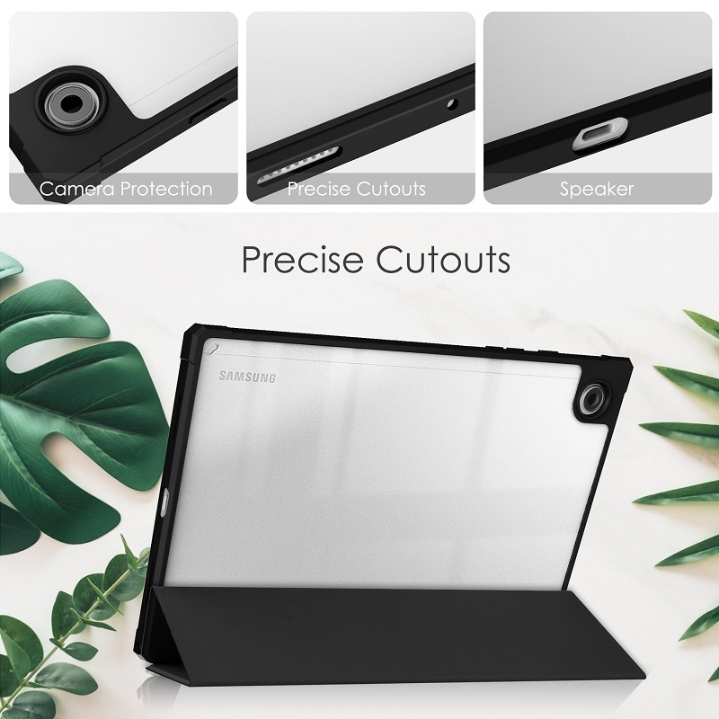 Tablet Case For Samsung Galaxy Tab A8 10.5 (2021) SM-X200 / SM-X205 Shockproof Cover with Clear Back, Auto Wake/Sleep