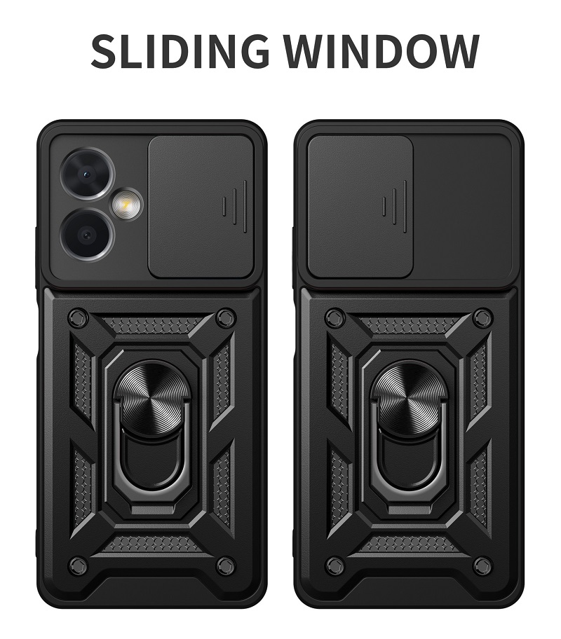 Sliding Window Case for Xiaomi Poco X5 F4 GT Poco F3 GT Poco M4 Pro 5G Poco X4 Pro 5G M4 M5 X3 GT X5 Pro Redmi Note 12 Pro K40 L50 Gaming Note 10 Pro 5G Cover with Slide Camera Protection