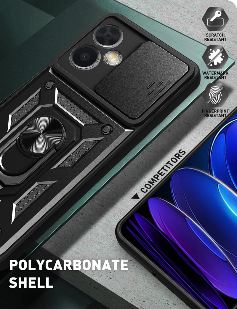 Sliding Window Case for Xiaomi Poco X5 F4 GT Poco F3 GT Poco M4 Pro 5G Poco X4 Pro 5G M4 M5 X3 GT X5 Pro Redmi Note 12 Pro K40 L50 Gaming Note 10 Pro 5G Cover with Slide Camera Protection
