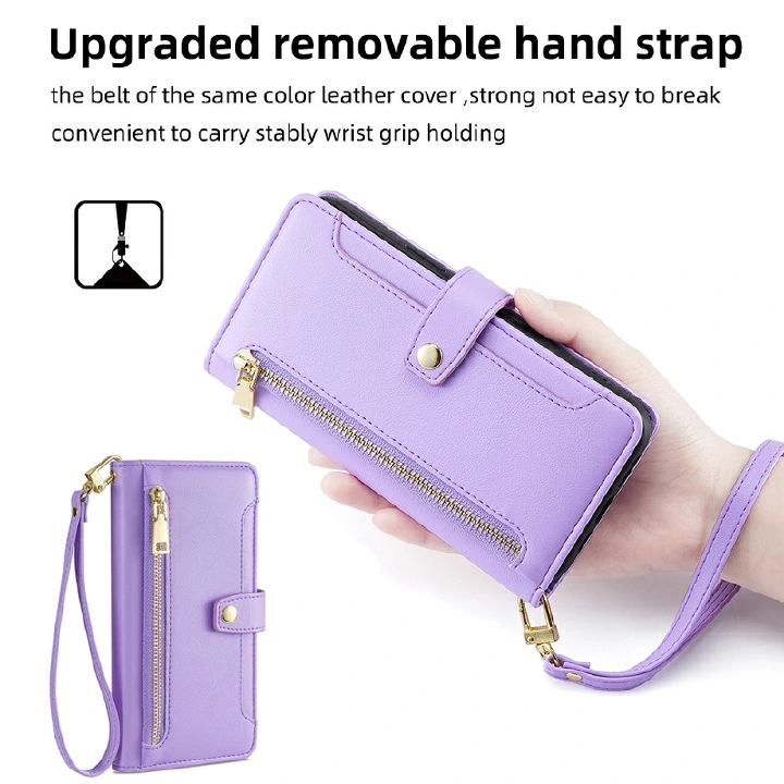 Fashion Leather Lanyard Phone Case Flip Cover For Infinix Zero 20 HOT 20 20S 20i 12 Pro 12i 11 12 Smart 6 HD 5 4 Note 12 Pro 12 VIP 11 10 Shockproof Protection Stand Holder Magnetic PU Leather Case