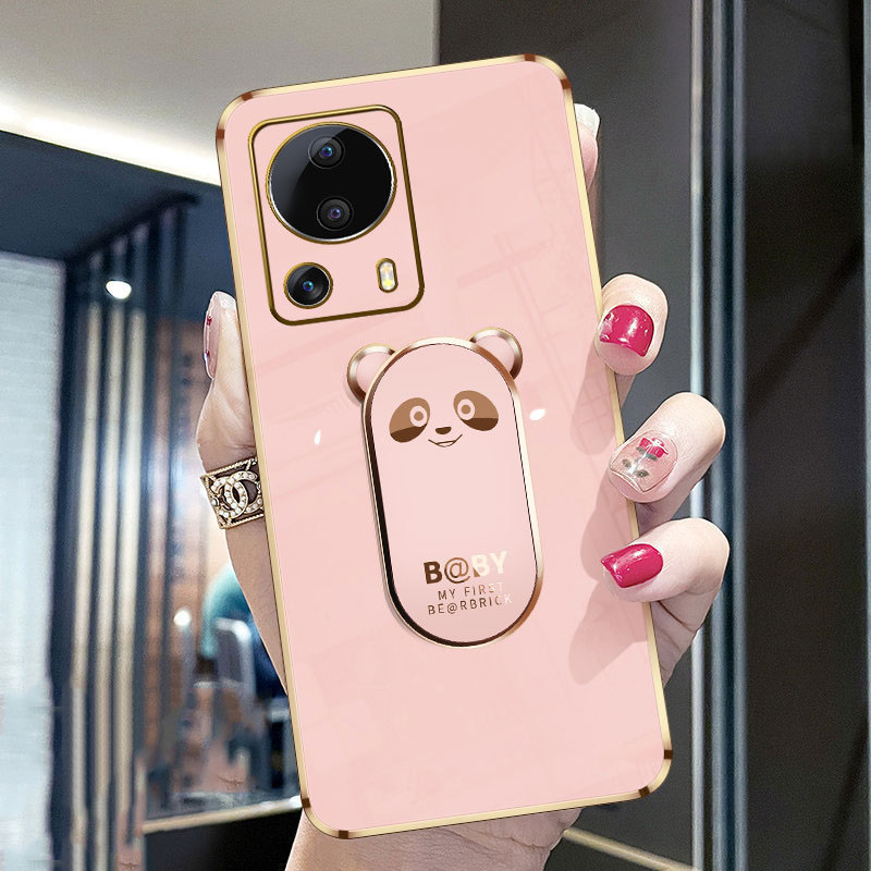 Phone Case for Xiaomi 13 Lite 13 12 11 Pro 12 11 Lite 12T 11T Pro POCO X5 X4 M4 Pro F4 M5 M5S M4 Redmi 12C 10C 10A 10 9C Note 12 11 10 Pro 11S 10S Panda stents Silicone Fall protection Case