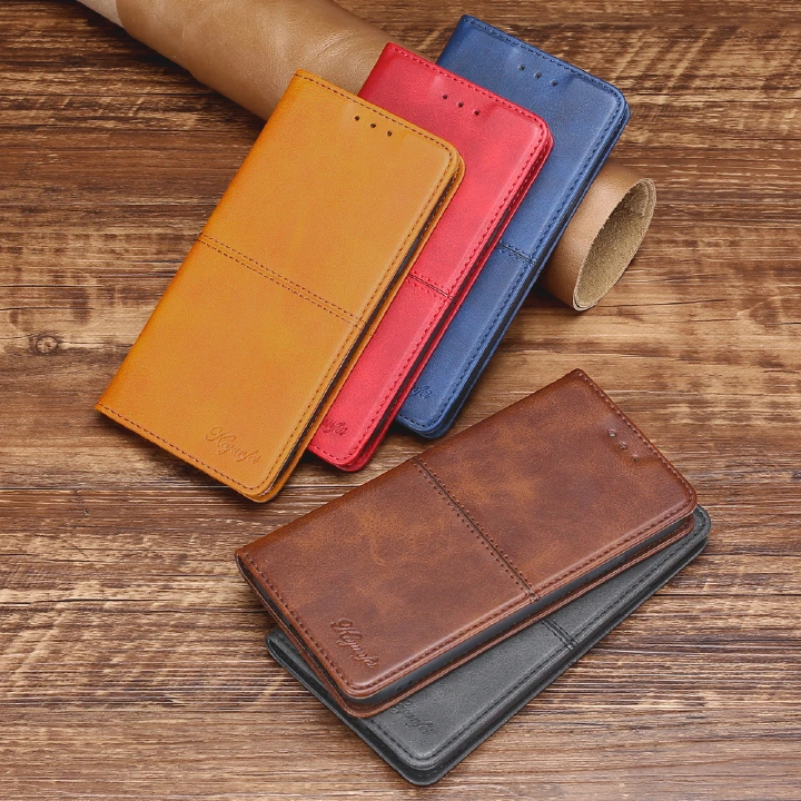 Leather Phone Case Flip Cover for OPPO Reno 8T Reno 10 9 Pro Plus A78 A57 A57S A77 A77S A17 A17K Realme C53 C55 10 Pro Plus 9i Shockproof Protection Stand Holder Magnetic PU Leather Case