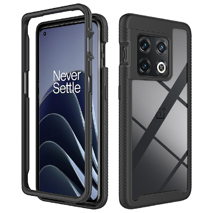 Phone Case For OnePlus 10 Pro Starry Sky Transparent Side Anti-Slip Two-in-One Anti Fall Protective Case