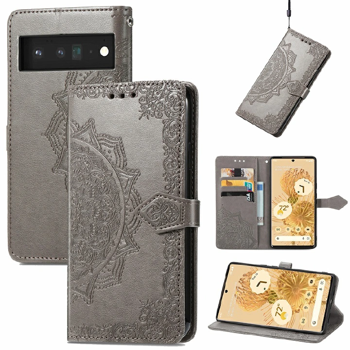 Leather Phone Case Flip Cover for Google Pixel 9 Pro XL 9 8 Pro 8A 7 6 Pro 7A 6A 5A 4A 5 4 Shockproof Protection Stand Holder Magnetic PU Leather Case