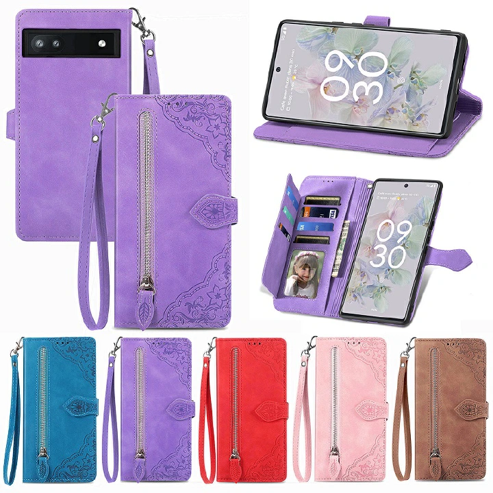 Leather Phone Case Flip Cover for Google Pixel 7 6 Pro 6A 5A 4A 5 4 Shockproof Protection Stand Holder Magnetic PU Leather Case