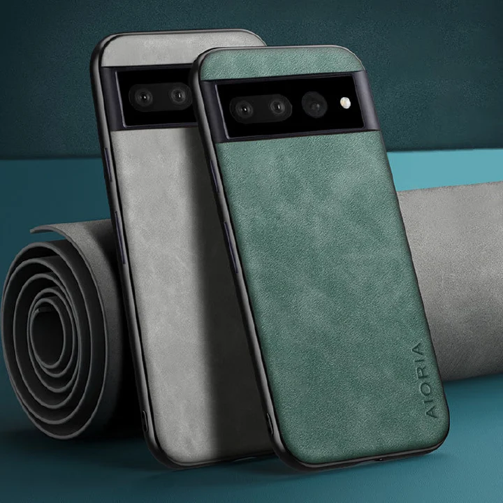 Phone Case for Google Pixel 9 Pro XL 8 Pro 8A 7A 7 6 Pro 5 6A 5A 4A 4 Shockproof Classic Business Luxury Sheepskin Pattern Leather Protective Case