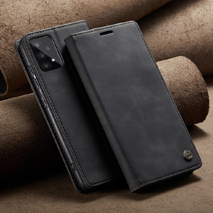 Leather Phone Case Flip Cover for Samsung Galaxy A73 A53 A33 A23 A13 A72 A52 A12 A71 A51 A41 A31 A21S A20S A10S A70 A50 A50S A30 A10 Shockproof Protection Stand Holder Magnetic PU Leather Case