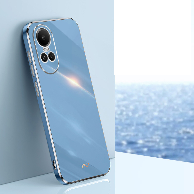 Phone Case for OPPO Reno 10 Pro 5G OPPO A78 A58 4G Shockproof Bumper Plating Silicone Cover