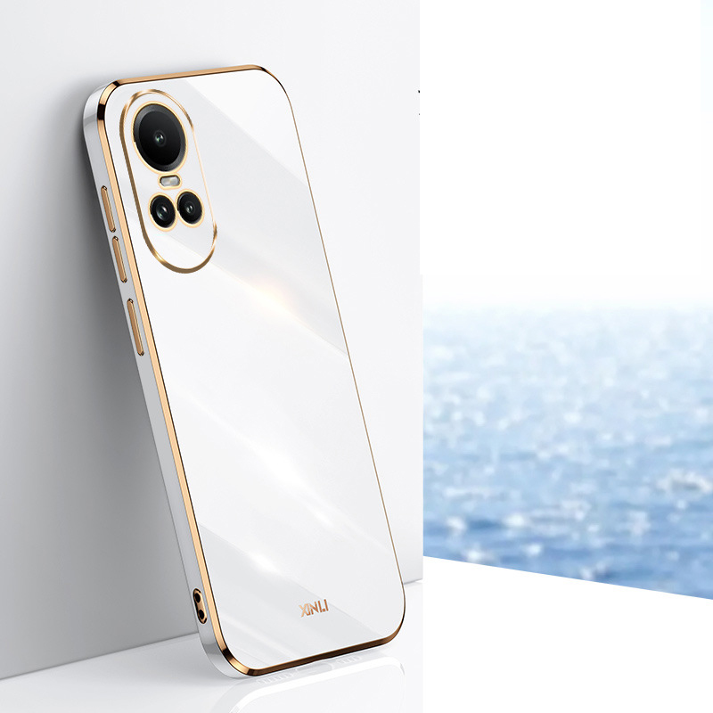 Phone Case for OPPO Reno 10 Pro 5G OPPO A78 A58 4G Shockproof Bumper Plating Silicone Cover