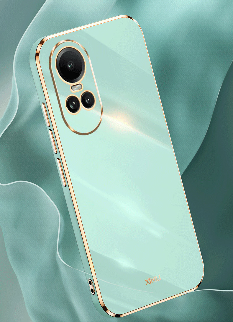 Phone Case for OPPO Reno 10 Pro 5G OPPO A78 A58 4G Shockproof Bumper Plating Silicone Cover