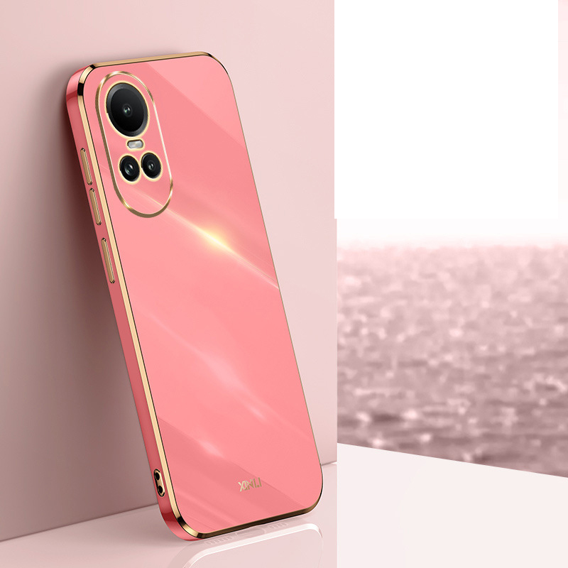 Phone Case for OPPO Reno 10 Pro 5G OPPO A78 A58 4G Shockproof Bumper Plating Silicone Cover