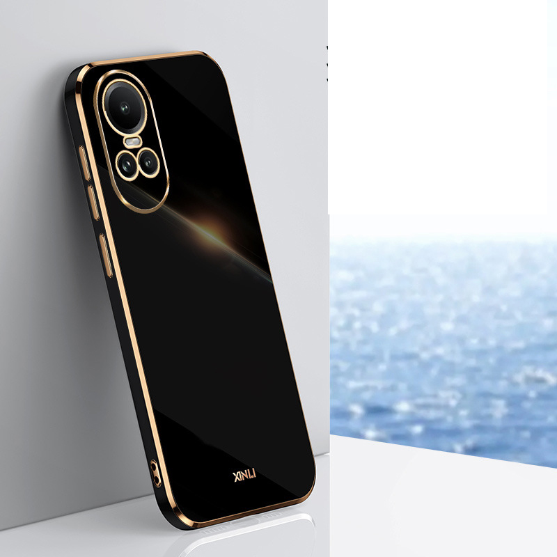 Phone Case for OPPO Reno 10 Pro 5G OPPO A78 A58 4G Shockproof Bumper Plating Silicone Cover