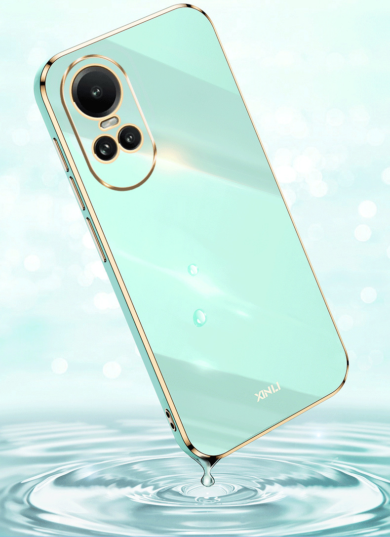 Phone Case for OPPO Reno 10 Pro 5G OPPO A78 A58 4G Shockproof Bumper Plating Silicone Cover