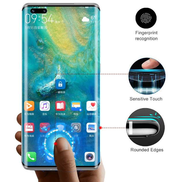 Curved Screen Protector [2 Pieces] for OPPO Reno10 5G / Reno 10 Pro 5G Screen protector Tempered Curved Surface Edge Glue HD Curved Full Cover] [Bubble Free] Glass Screen Protector
