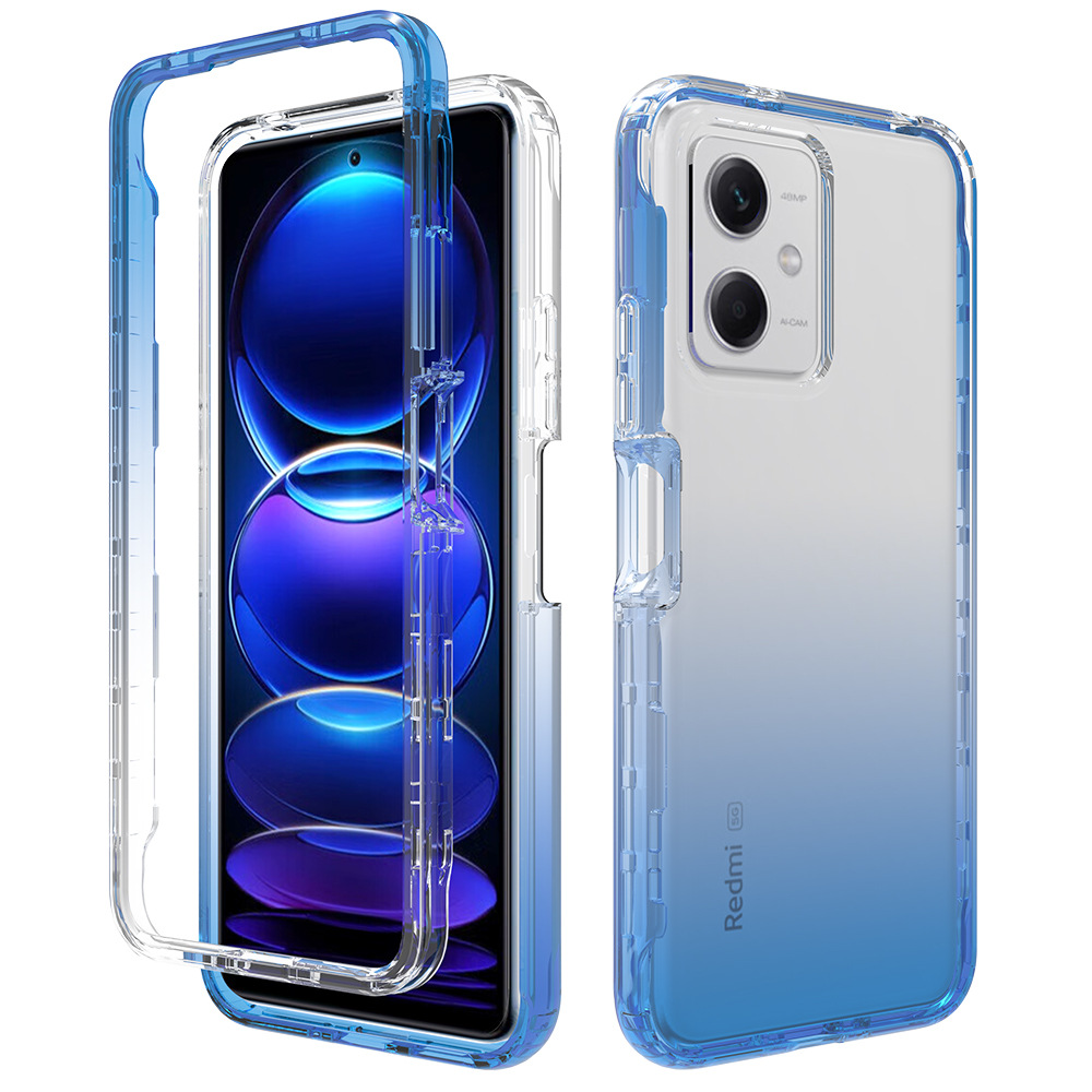 Xiaomi Poco X5 X4 X3 M4 Pro M5S F3 M3 Redmi Note 12 11S 10 Pro Phone Case Clear 360 Full Body Protection Hard + TPU Shockproof Cover