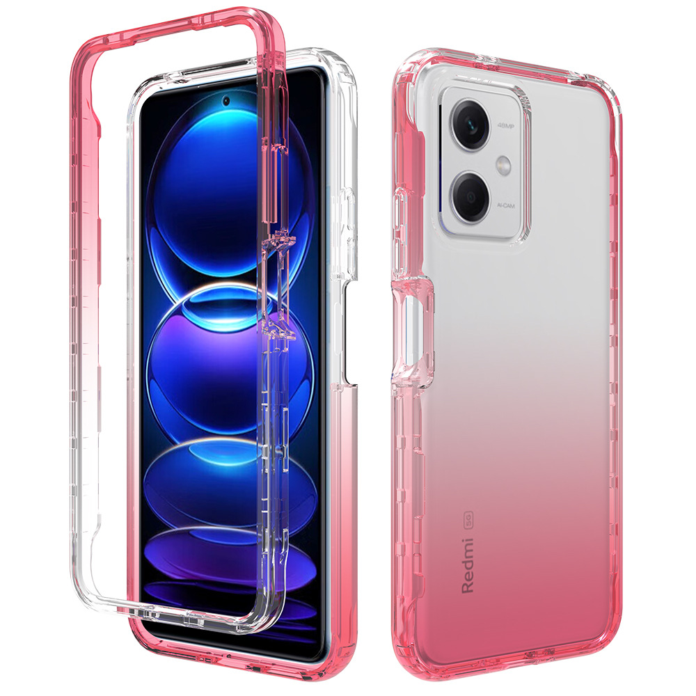 Xiaomi Poco X5 X4 X3 M4 Pro M5S F3 M3 Redmi Note 12 11S 10 Pro Phone Case Clear 360 Full Body Protection Hard + TPU Shockproof Cover