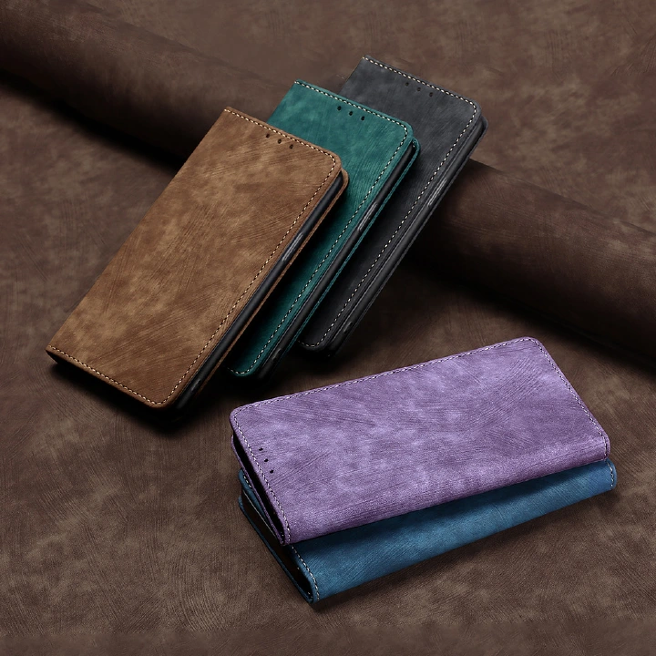 Leather Phone Case Flip Cover for Xiaomi 14 13 12 Lite 13 Ultra 13 12 Pro 13T 12T 11T Pro Xiaomi POCO C65 M5 M5S F4 GT X5 X4 M4 Pro Shockproof Protection Stand Holder Magnetic PU Leather Case
