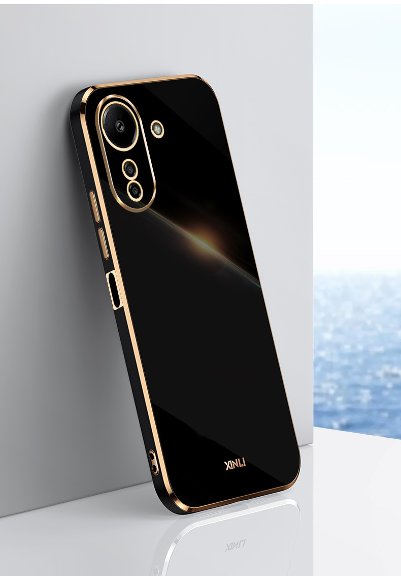 Phone Case for Xiaomi Redmi 13C 12C 12 4G 11A 10C 10A 9T 9C 9A A2 A1 Plus Shockproof Bumper Plating Silicone Cover