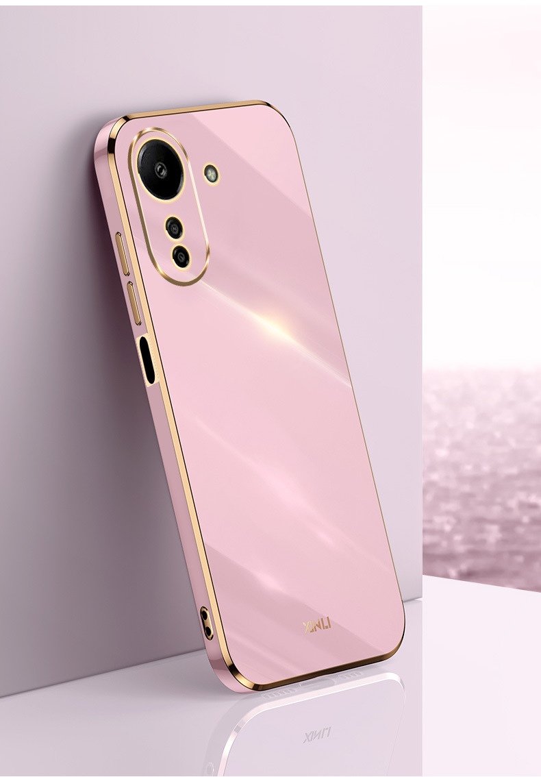 Phone Case for Xiaomi Redmi 13C 12C 12 4G 11A 10C 10A 9T 9C 9A A2 A1 Plus Shockproof Bumper Plating Silicone Cover