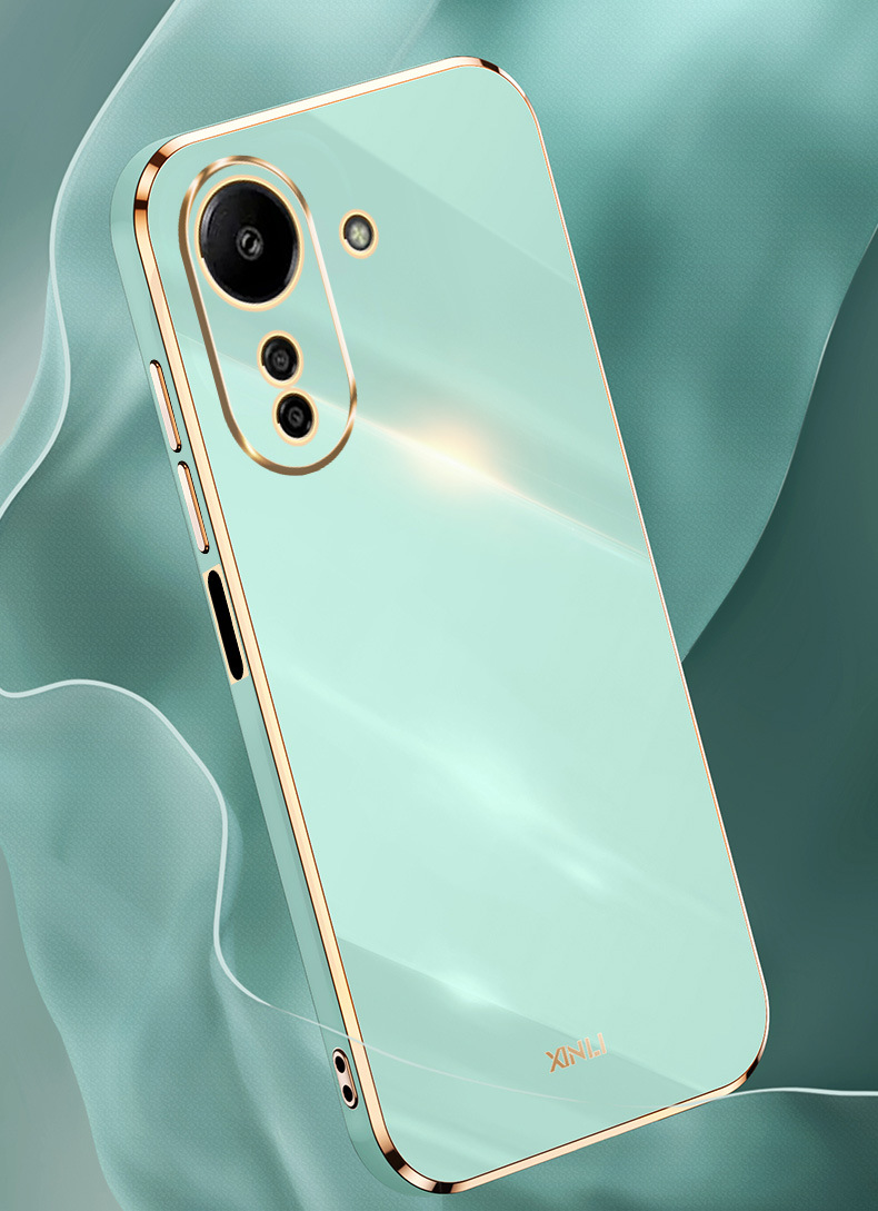 Phone Case for Xiaomi Redmi 13C 12C 12 4G 11A 10C 10A 9T 9C 9A A2 A1 Plus Shockproof Bumper Plating Silicone Cover