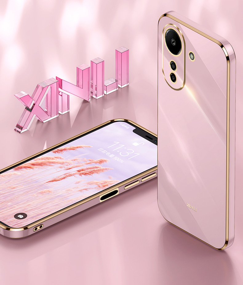 Phone Case for Xiaomi Redmi 13C 12C 12 4G 11A 10C 10A 9T 9C 9A A2 A1 Plus Shockproof Bumper Plating Silicone Cover