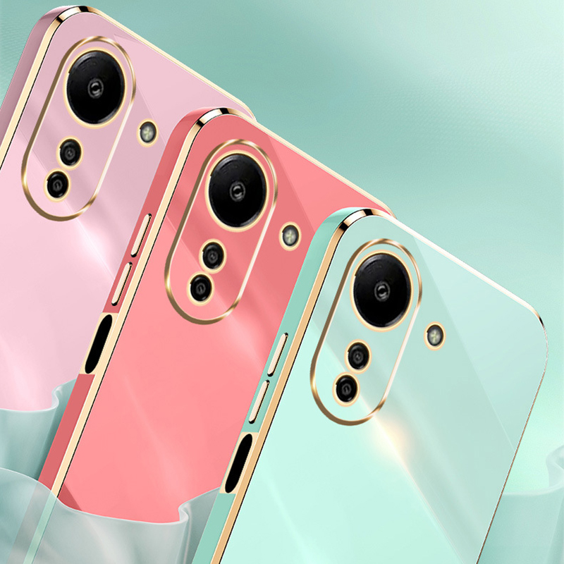 Phone Case for Xiaomi Redmi 13C 12C 12 4G 11A 10C 10A 9T 9C 9A A2 A1 Plus Shockproof Bumper Plating Silicone Cover