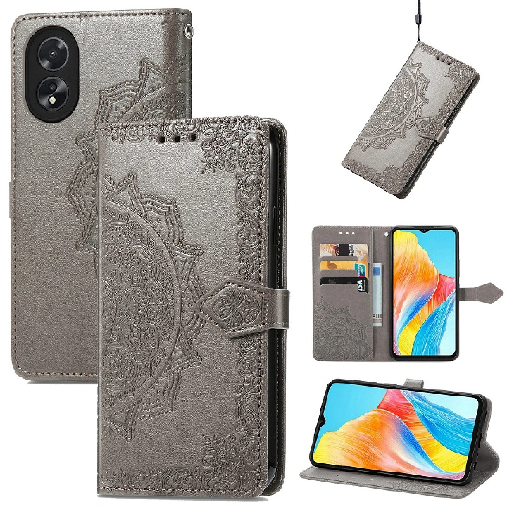 Leather Phone Case Flip Cover for OPPO A98 A78 A79 A38 A18 A58 A57 A77 A57S A77S A17 Shockproof Protection Stand Holder Magnetic PU Leather Case