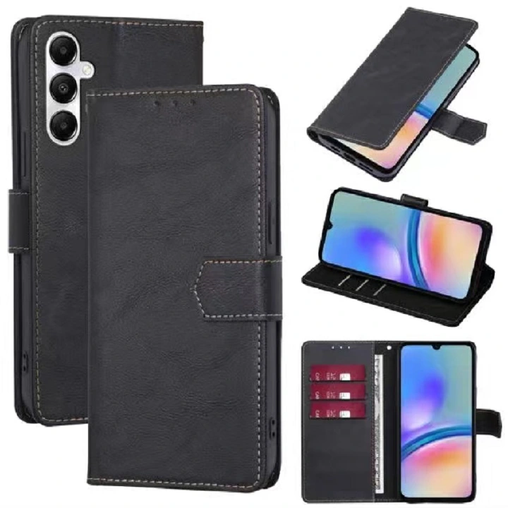 Leather Phone Case Flip Cover for Samsung Galaxy A56 A36 A26 A16 A06 A55 A35 A25 A15 A05S A05 A54 A34 A24 A14 A04S A04e A04 Quantum 2 Shockproof Protection Stand Holder Magnetic PU Leather Case