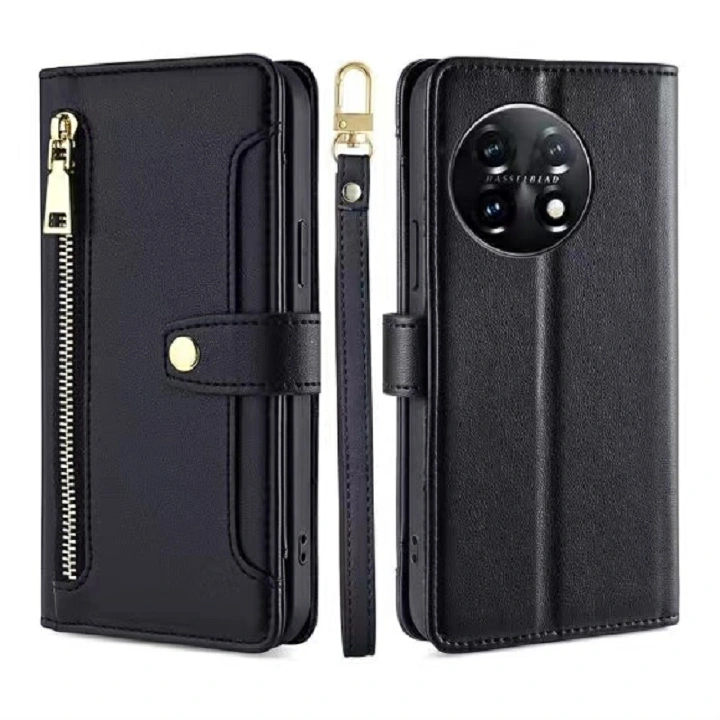 Fashion Leather Lanyard Phone Case Flip Cover For OnePlus 11 10 9 8 Pro 11R 10R 10T 9R 8T Nord 2T CE2 CE 2 Lite N200 N100 N20 N10 Shockproof Protection Stand Holder Magnetic PU Leather Case
