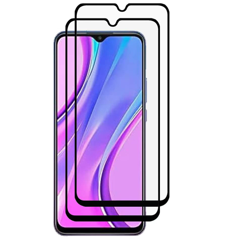 [2 Pieces] for Xiaomi Redmi 13C 12C 10C 9C [9D Full Glue Cover] Tempered Glass Screen Protector