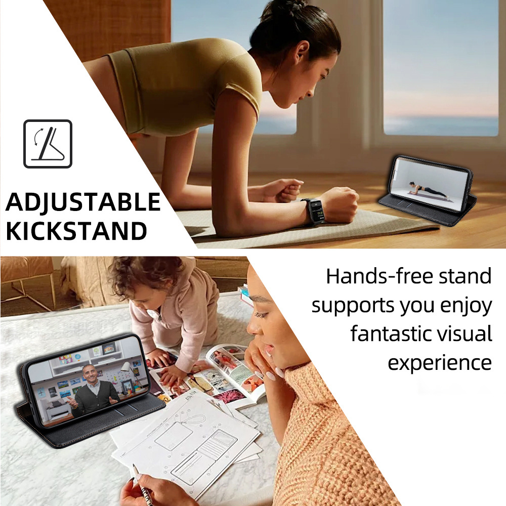 Wallet Flip Case for Samsung Galaxy A56 A36 A26 A16 A55 A35 A25 A15 A05S A54 A34 A24 A14 A04S Leather PU [Magnetic Flip] Cover