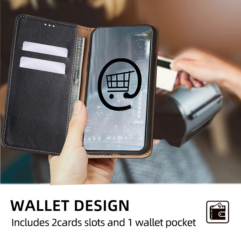 Wallet Flip Case for LG Velvet Leather PU [Magnetic Flip] Cover