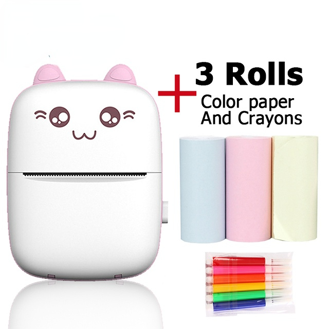 Portable Thermal Printer MINI CAT Print Photo  Printer
