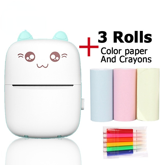Portable Thermal Printer MINI CAT Print Photo  Printer