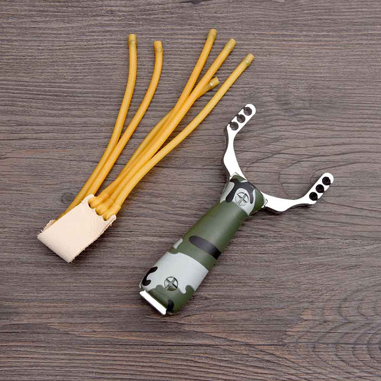 Powerful Slingshot AluminiumAlloy Slingshot Catapult Bow Camouflage Un-hurtable Outdoor Game