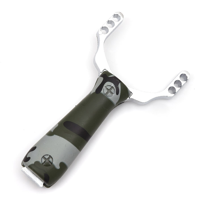 Powerful Slingshot AluminiumAlloy Slingshot Catapult Bow Camouflage Un-hurtable Outdoor Game