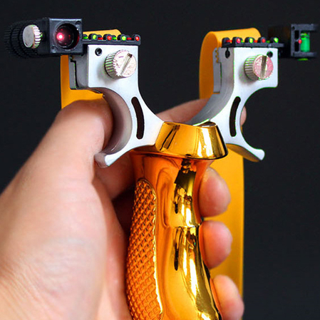 High-power Laser Aiming Slingshot Outdoor Sports Hunting Shooting Catapult Competition Practice Using High Precision Solid