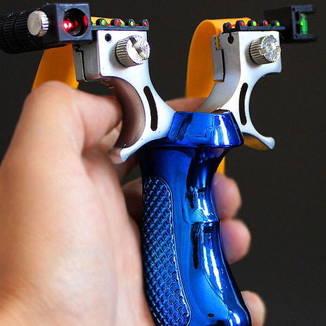 High-power Laser Aiming Slingshot Outdoor Sports Hunting Shooting Catapult Competition Practice Using High Precision Solid