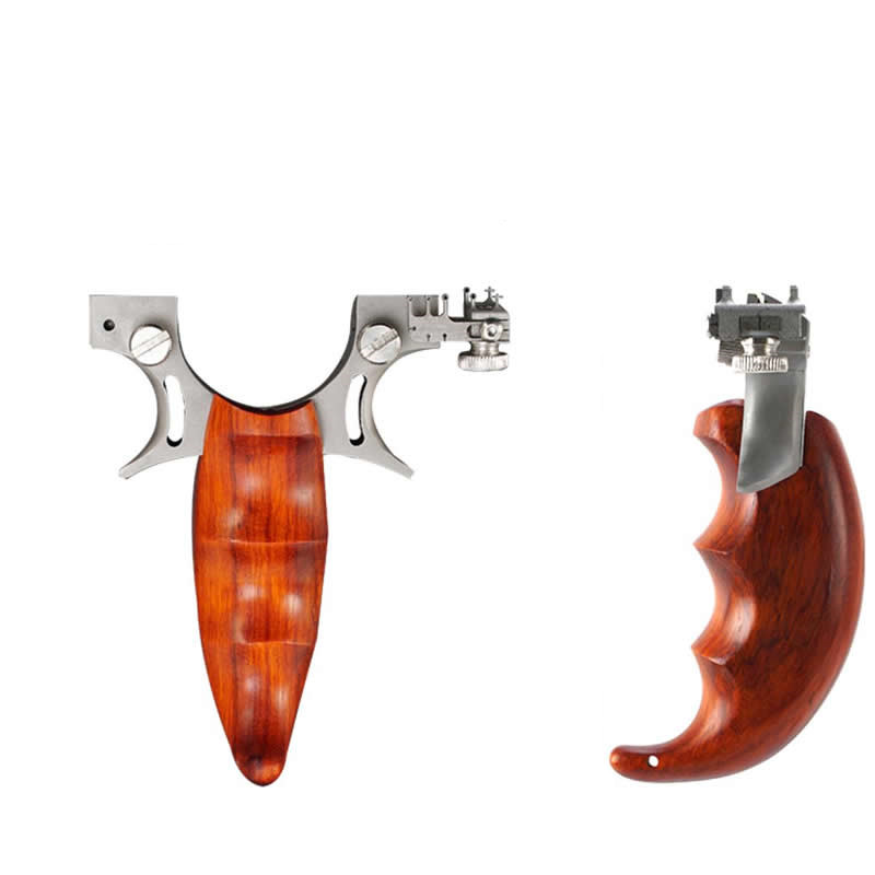 New Catapult Outdoor Hunting Power Slingshot  with Titanium Sight Flat Rubber Bands